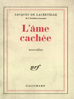 cover image of L'âme cachée